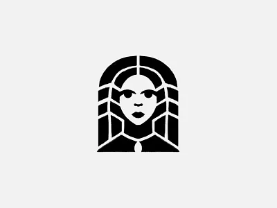 The digital sketch made in Adobe Photoshop brand identity branding logo logo symbol logoconcept logoidea logomark sketch sketchbook woman logo