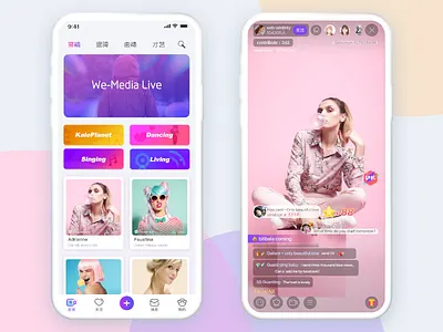 Live App UI Design app design mockups mockups design ui ux design wireframes wireframes design