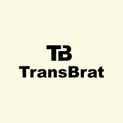 TransBrat full logo white affinity designer affinitydesigner design grahic design grahicdesign illustraion logo logo design ui vector