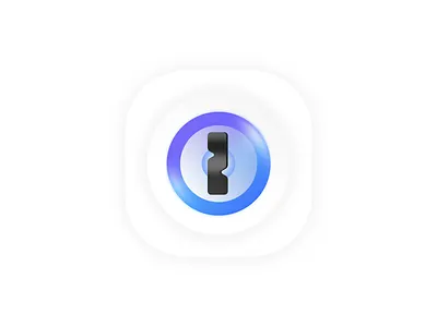 1 Password App Icon Redesign 1password app branding design elysian icon ios logo redesign theme vector