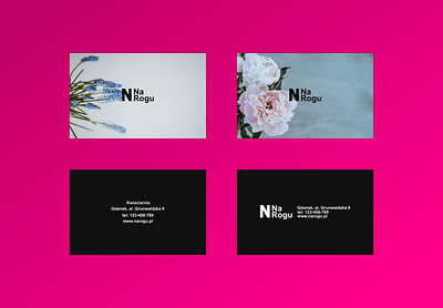 Wizytówki affinity designer affinitydesigner business cards design flower grahic design grahicdesign illustraion minimal ui vector