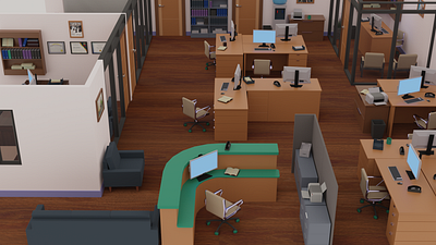 Virtual Office 3d animation branding design illustration logo metverse vr