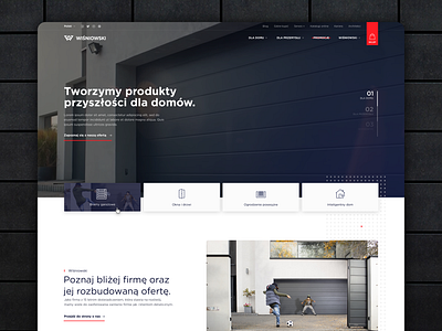 Wiśniowski website redesign concept design graphic design ui webdesign website