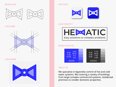 Hematic Logo Design abstract app automatic brand colourful creative design flat gradient graphic icon logo minimal minimalist modern professional schematic typo unique valve