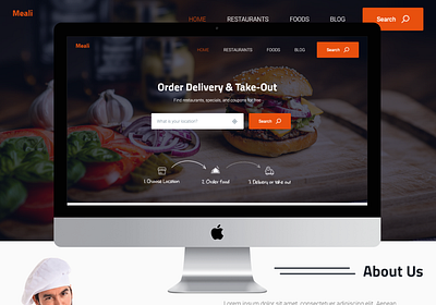 Food Delivery Website UI Design ui design uiux