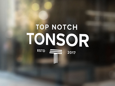 Top Notch Tonsor Logo Lockup badgedesign brand identity freelance design graphicdesign graphicdesigner logo logo mark logodesign logodesigner logotype