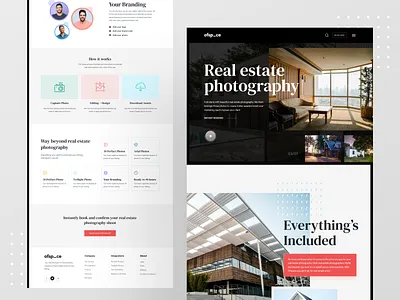 Real Estate Photography by Ofspace interface landingpage landingpages minimalist ofspace photography real estate agency real estate branding realestate realestatelife uxdesigner visual design website website design