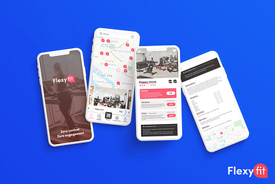 Flexyfit app - mobile app app app design fitness gym app iphone mobile reservation sport ui uidesign uiux