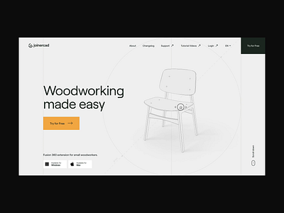 JoinerCad - 3D interaction 3d animation graphic design homepage interactive motion graphics ui ux web website website design