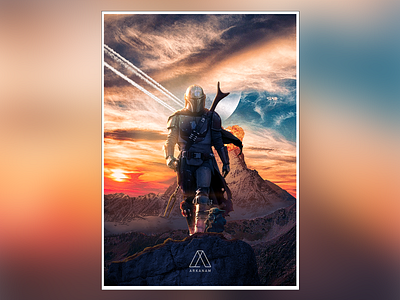 The Mandalorian design disney graphic mandalorian photomontage poster poster a day poster art poster design