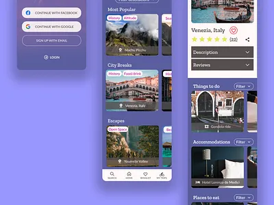 Wayfarer | Travel company | App concept app designlab travel travel app ui userinterfacedesign