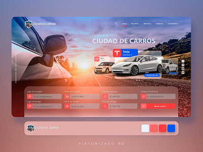 Interfax de Ciudad de Carros adobe xd branding ciudad de carros ciudad de carros creative design digital dribbble illustrator photoshop pixtorizado ui ui design ux ui ux design