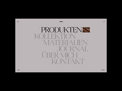 VonHeilig.de animation interactive layout motion typography website whitespace