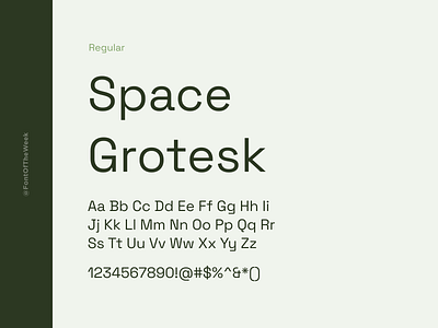 Space Grotesk app design design design inspiration font font inspiration font of the week fotw free fonts free typeface google fonts graphic design interface type inspiration typeface typography ui user experience user interface ux web design