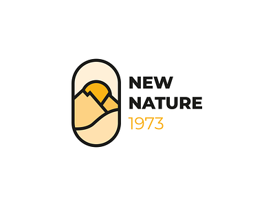 New nature 1973 branding concept de marque conception de marque création de logo design dessiner dribbble dribbble meilleur coup dribbbler dribble illustrateur image de marque logo logodesign typographie typography vecteur vector