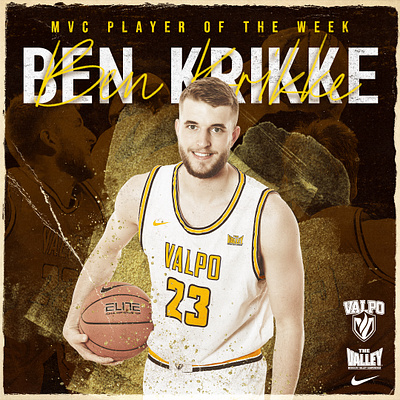 Valpo Basketball Award Social Media athletics basketball collegiate design graphic design photoshop social media sports university