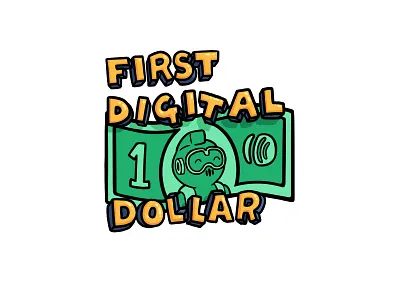 First Digital Dollar aj aweber dollar ecommerce illustration lettering