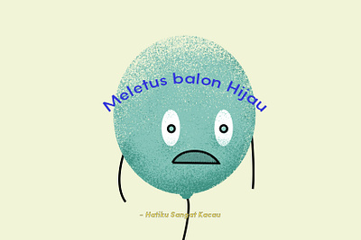 Green Baloon Explode flatdesign illustraion illustration art vector wity