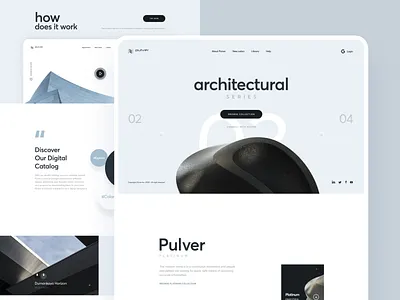 Pulver : Homepage architecture catalog coat color digital landing page landing page design powder pulver series web design website