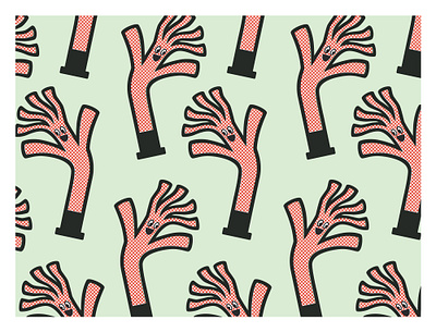 Wacky Arm Guy Pattern design fun illustration pattern repeating pattern vector wacky wacky arm