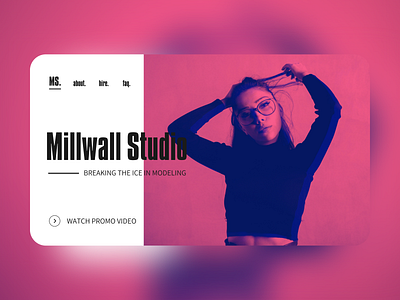 Model Landing Page Concept concept design landing page landing page concept landing page design landing page ui ui uidesign ux uxdesign