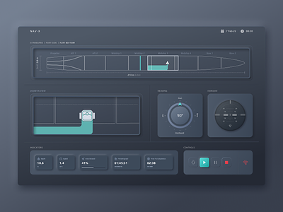 Cleaning Drone Navigation Panel cleaning clear control panel dark design drone hub interface navigation robots techwings ui ux