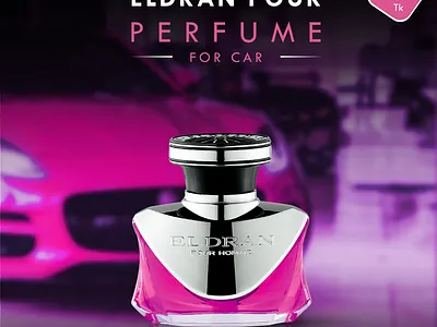 Eldran Pour Perfume for Car branding creative poster design