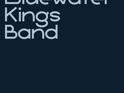 Custom type for events live music band logo blue branding clean color flat graphic identity logo music type typogaphy water