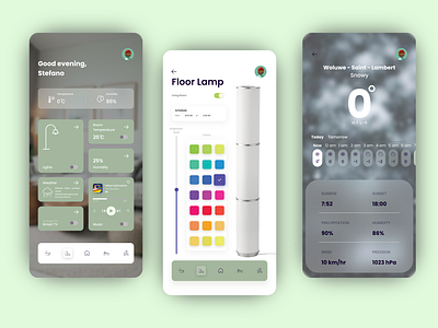 Smart Home App adobe xd app app design design dribbble pastel color shot smarthome ui ui ux