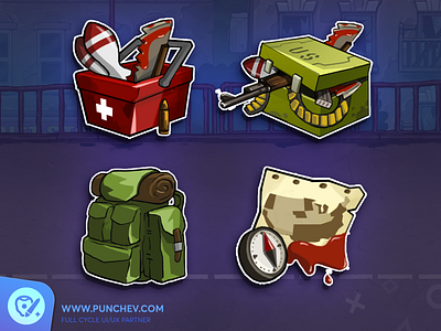 ZOMBIELAND Iconography branding design game gamedesign gameicon gui iconography icons illustration interface logo punchev ui uiux ux