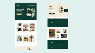 planthome adobe xd branding design figma icon logo typography ui ux website