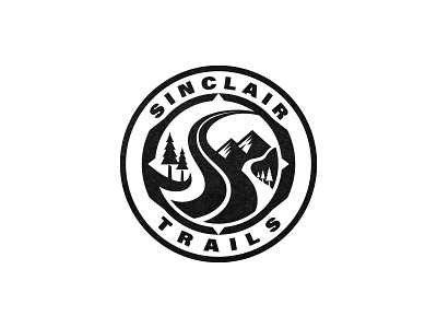 Sinclair Trails batch brand identity branding brandmark circle custom logo design emblem emblem logo graphic design identity identity designer illustration logo logo design logo designer mark round logo stamp travel logo
