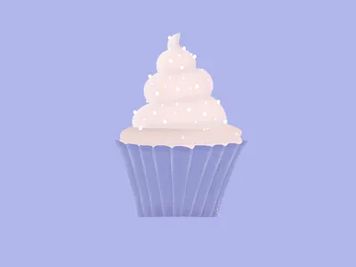 Marshmallow cupcake illustration cupcake art custom art dessert artist food artist food designer fun food art graphic design illustrations graphic designer illustrations procreate artist