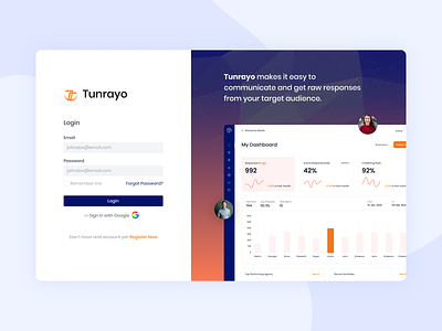 Tunrayo - SaaS Form Builder & Survey Automation Platform app dashboard design form builder saas typography ui ux webfixerr