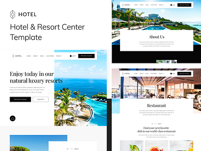 Presentation | Hotel - Webflow Template booking home homepage hotel hotel booking hotels landing landing page landingpage resort tourist travel traveling vacation web web design webdesign webflow website