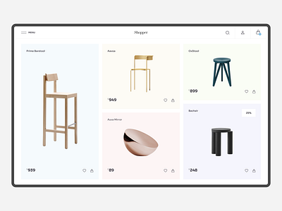 Ecommerce Page (Furniture) design figma freelance furniture hero landing page minimal ui ux ux design xd