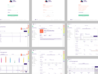 AidMate Web App Flow app desktop medical care ui ux web