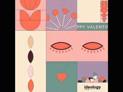 Happy Valentine’s Day animation art direction brand brand design brand identity branding design graphic design identity design valentine day visual identity