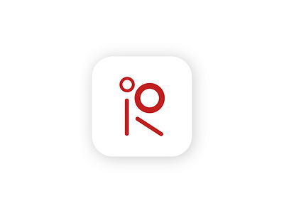 r.io Logo app branding graphic design ios logo ui