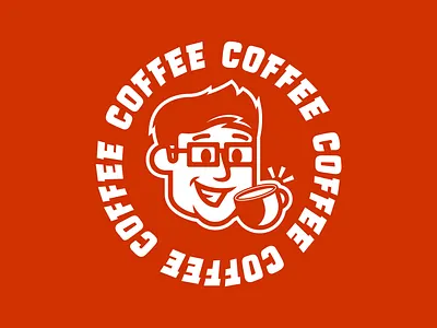 Coffee Logo badge branding coffee coffee shop design flat icon illustration logo simple vector