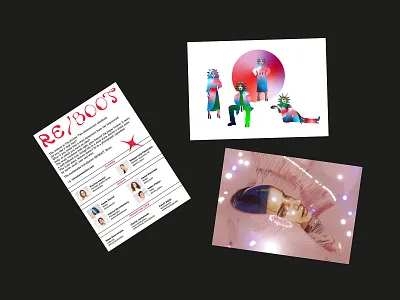 RE/BOOT 3d color design flat gradient graphic design illustration typography vector