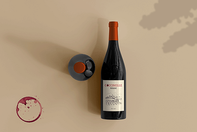 Coccinelle Logo and Wine Label branding graphic design illustration label design logo logo design product label wine label