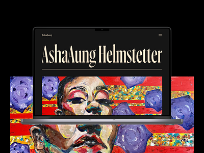 AshaAung Helmstetter | Portfolio Website app branding design graphic design illustration logo portfolio website typography ui ux vector web design