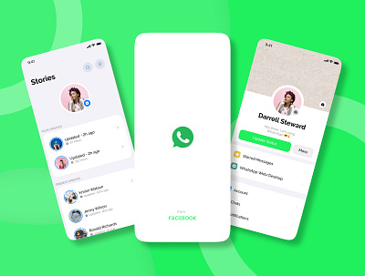 WhatsApp Redesign Concept app facebook ui uiux whatsapp whatsapp redesign whatsapp ui