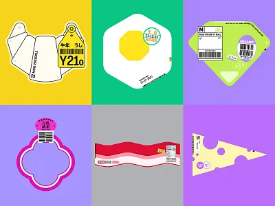 Happy Moo Year Cards Design bacon cheese croissant design egg food graphic illustration lettuce new year