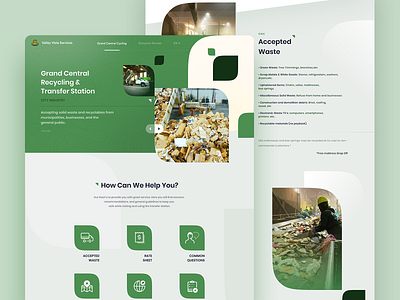 Recycling Website Landing Page design illustration landing page landing page concept landing page design landing page ui landingpage ui web website website concept website design