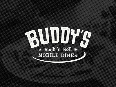 Buddy's Mobile Diner branding buddys cocktails fast food hot dogs logo logo design logodesign mobile diner nachos restaurant retro logo vegan vintage