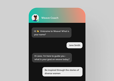 Weave Connect - a Women's Education Platform ai chatbot education responsive design ui design ux design web design women