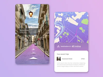 Navigation App app design minimal ui ux