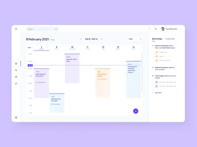 Taskmanager UI | Calendar app design calendar clean daily ui dashboard design desktop interaction design interface tablet taskmanager ui ui ux ux ui design